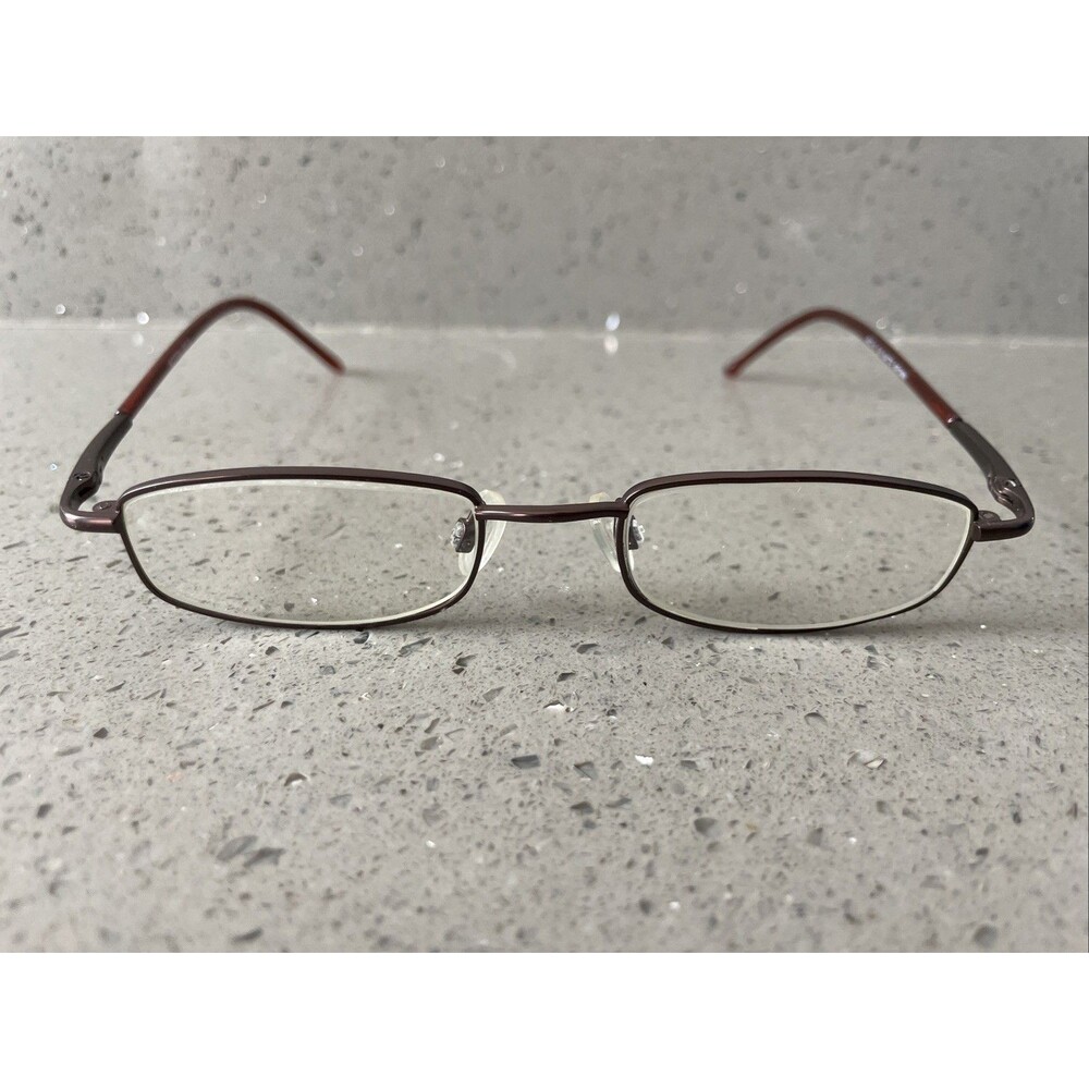 Modern NINJA MATTE BROWN 46-18-135 Metal Full Rim Eyeglasses Frames ONLY Rectang